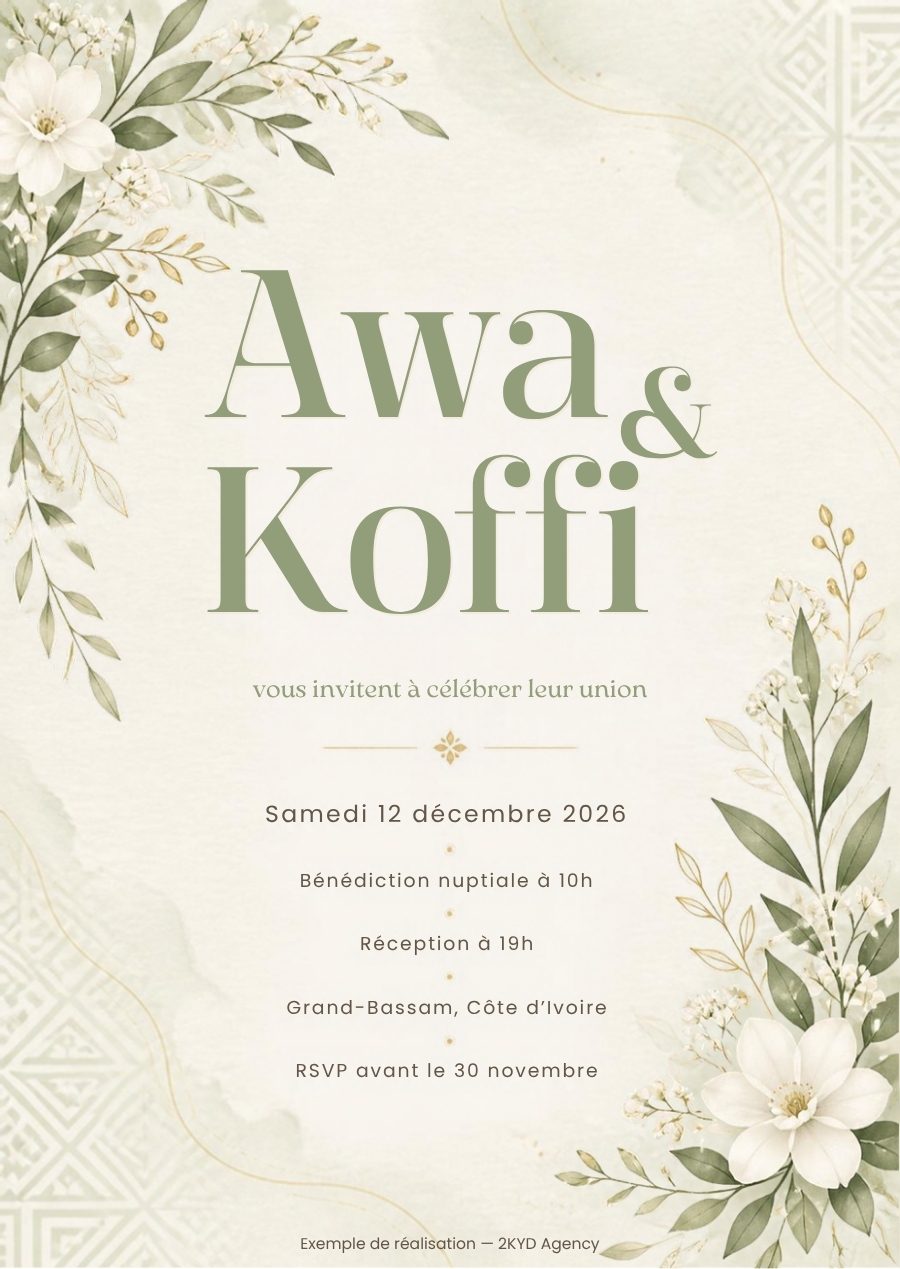 Faire-part de mariage